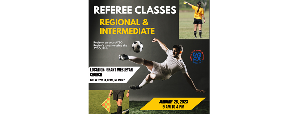 Referee Classes - January 28 in Grant, MI